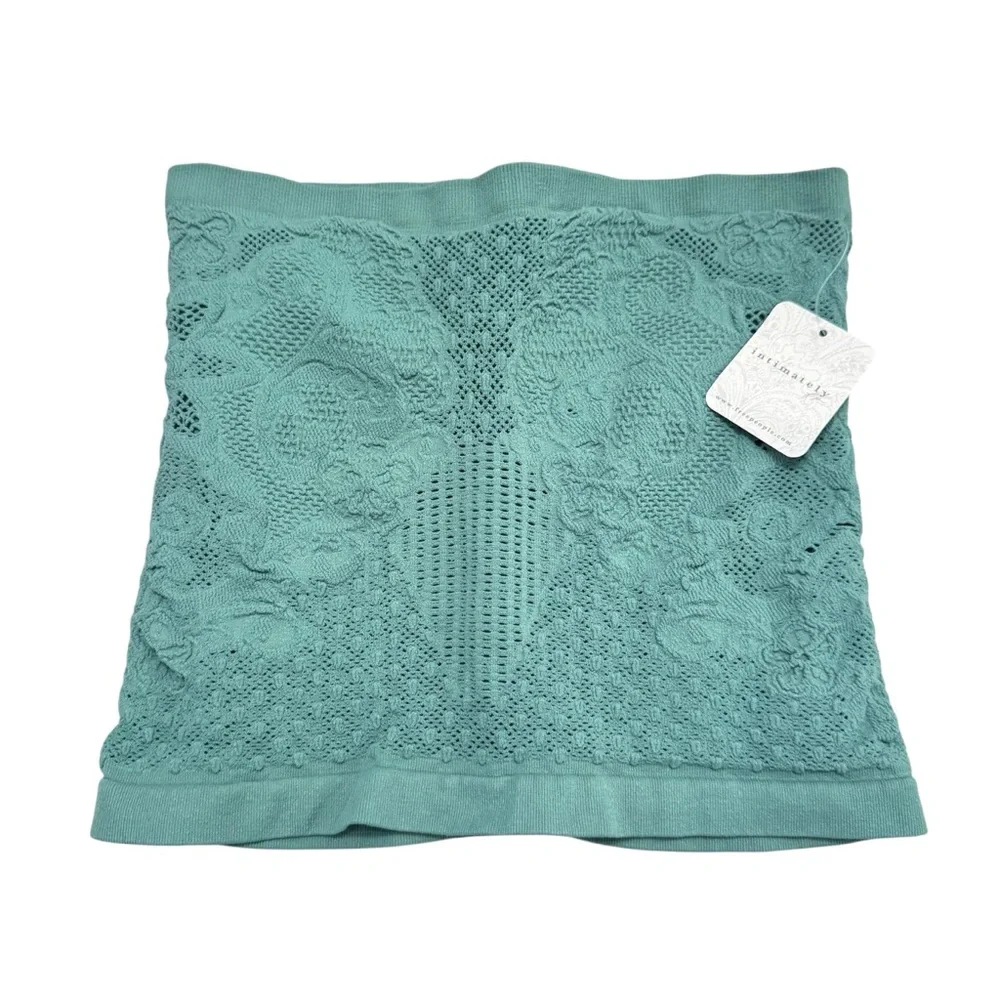 New Free People Intimately Meet In The Middle Tube Top in Green‎ Sz M/L